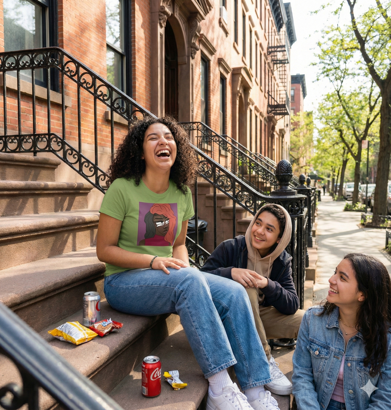 Teen outfit with Jodi Bug Juice relaxed tee styled with jeans and sneakers